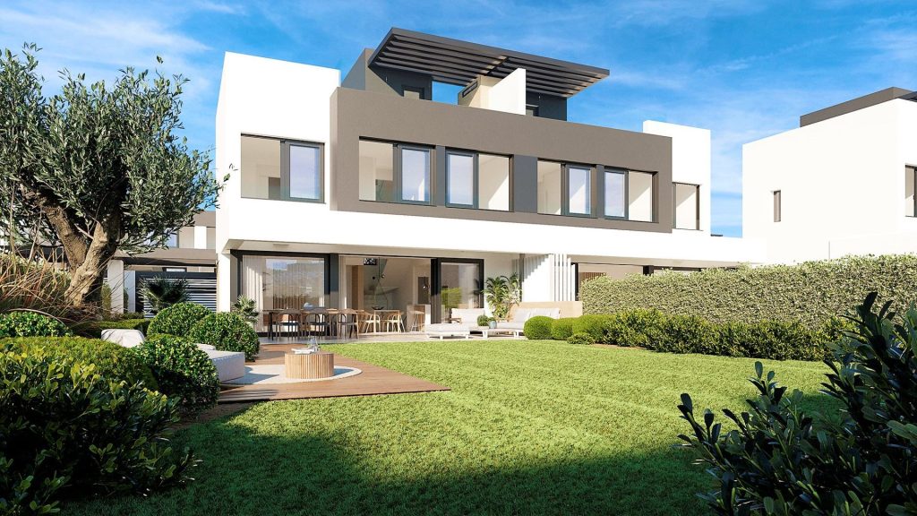 Casas pareadas en venta obra nueva zona Atalaya Golf Semi-detached for sale new construction Atalaya Golf